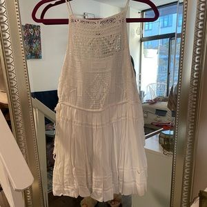 Embroidered Crochet Free People Dress